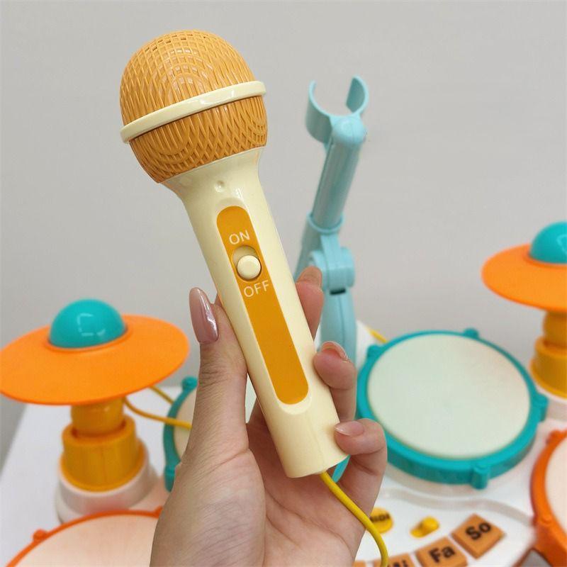 Kids Drum Set Toy - Early Education & Brain - Building Musical Jazz Hand - Clapping Drum for Babies - Karaoke & Percussion Instrument for Toddlers