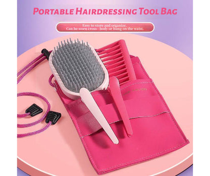 39-Piece Kids Hairdressing Set with Realistic Blow Dryer – Pretend Play Beauty Salon Toys Including 20 Hair Ties, Styling Tools & Gift Box – Ideal for Girls Age 3+