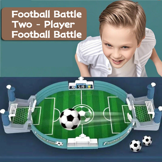 Extra - Large Kids' Table Football Set - 2 Player Interactive Soccer Game Table - Family Fun & Brain - Boosting Toy with 6 Balls - Ideal for Parent - Child Bonding