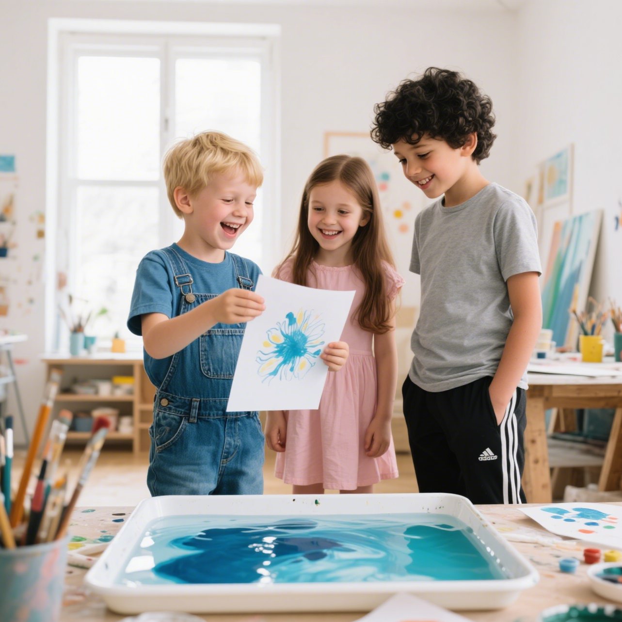 Kids 8 Color Water Painting | Arts and Crafts for Girls and Boys Craft Kit DIY Gift Box | Ideal Gift for Kids Ages 6+