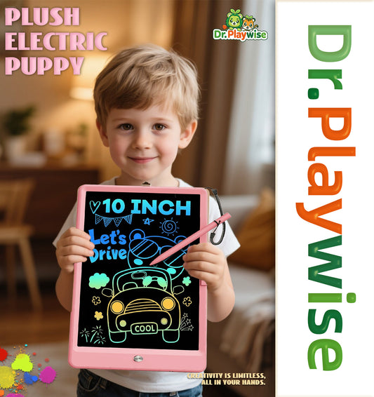 Magnetic drawing board for children（colour screen）, 10 inch LCD writing board for kids toys for 3 4 5 6 7 8 years old boys and girls, reusable graffiti board, Christmas educational toys, birthday gifts