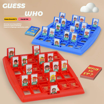 Guess Who Classic 2-Player Mystery Game – Family Board Game for Kids Ages 8+ – Develop Critical Thinking & Social Skills – Perfect for Game Nights & Party