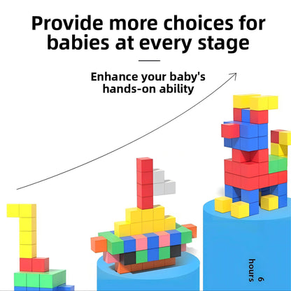 Magnetic Cube Building Blocks | Suitable for Ages 3-8, Digital + STEM Educational Construction Toy, Perfect Gift for Early Learning