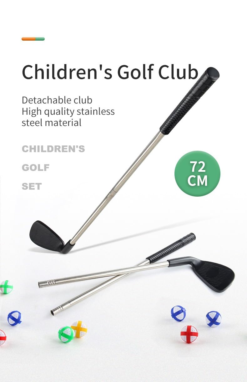 Parent-Child Golf Toy Set | Kids & Adults Universal | Indoor/Outdoor Garden Use | Includes Thickened Golf Mat for Putting Practice