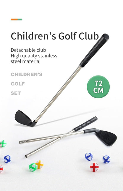 Parent-Child Golf Toy Set | Kids & Adults Universal | Indoor/Outdoor Garden Use | Includes Thickened Golf Mat for Putting Practice