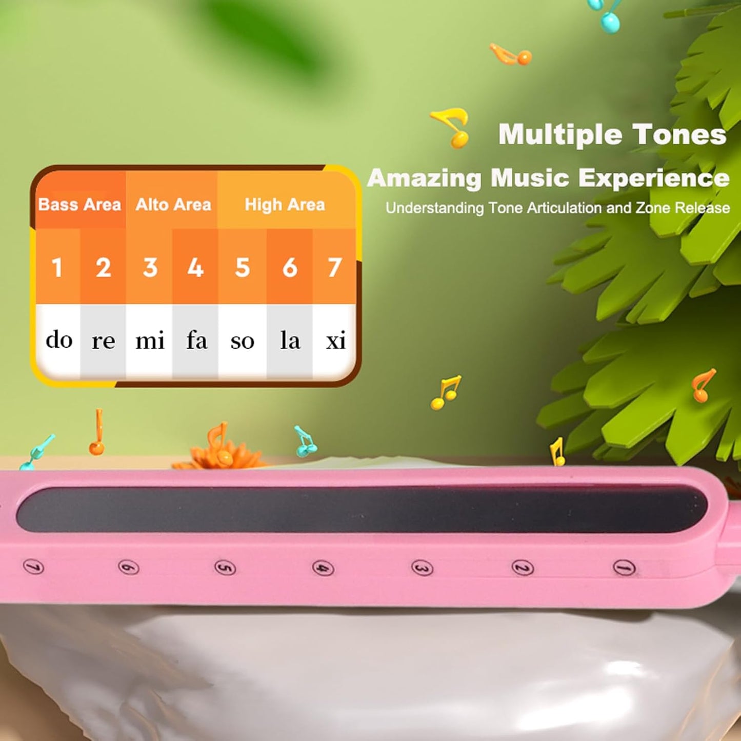 Electronic musical instruments, cartoon guitar erhu synthesizer | portable musical toys for children and adults | fun early education musical instruments (pink pig)