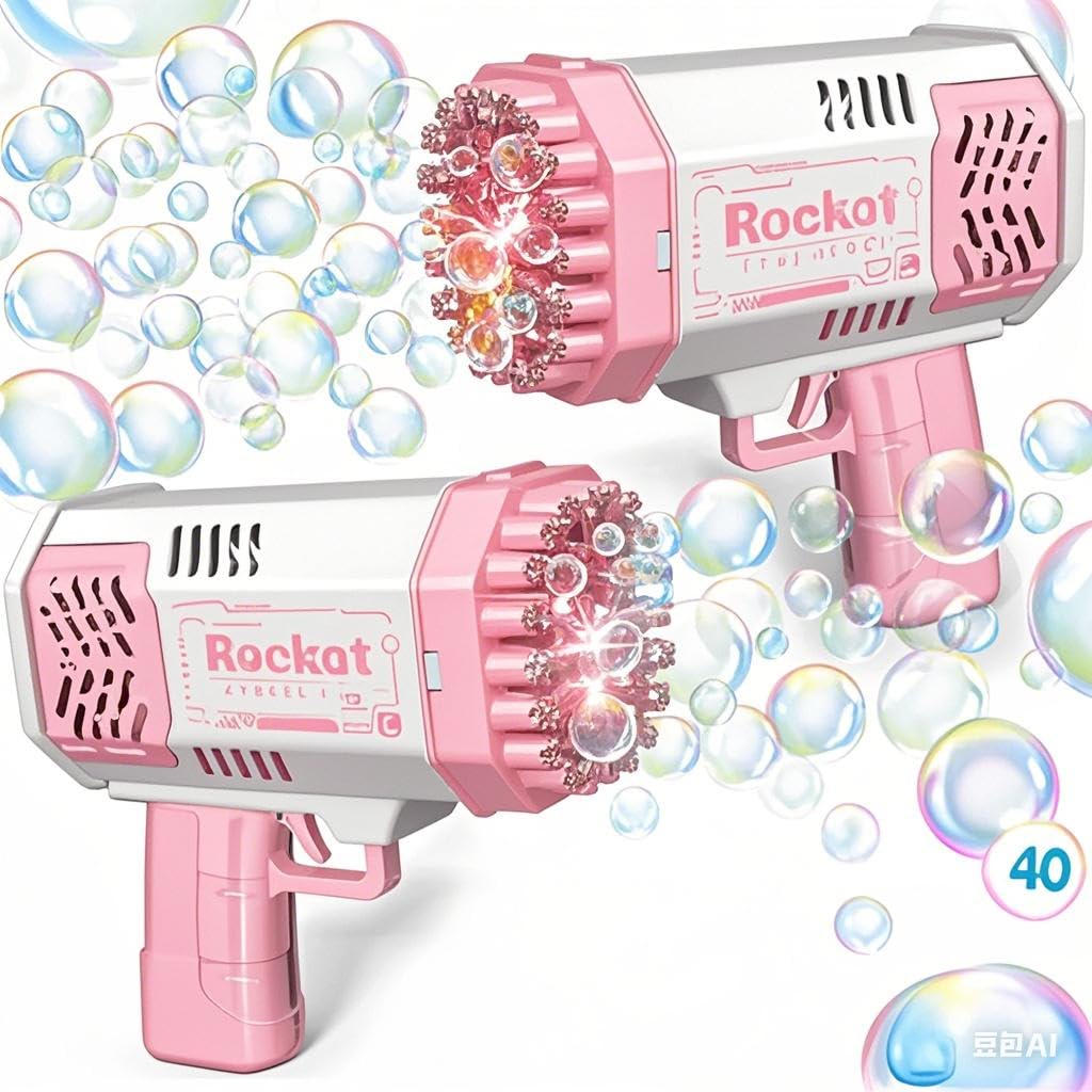 Bubble Toy Set for 3-8 Year Old Kids (Girls Bubble Gun & Boys Bubble Machine) | Outdoor Garden Bubble Maker | Perfect Birthday & Festival Gift for Girls & Boys