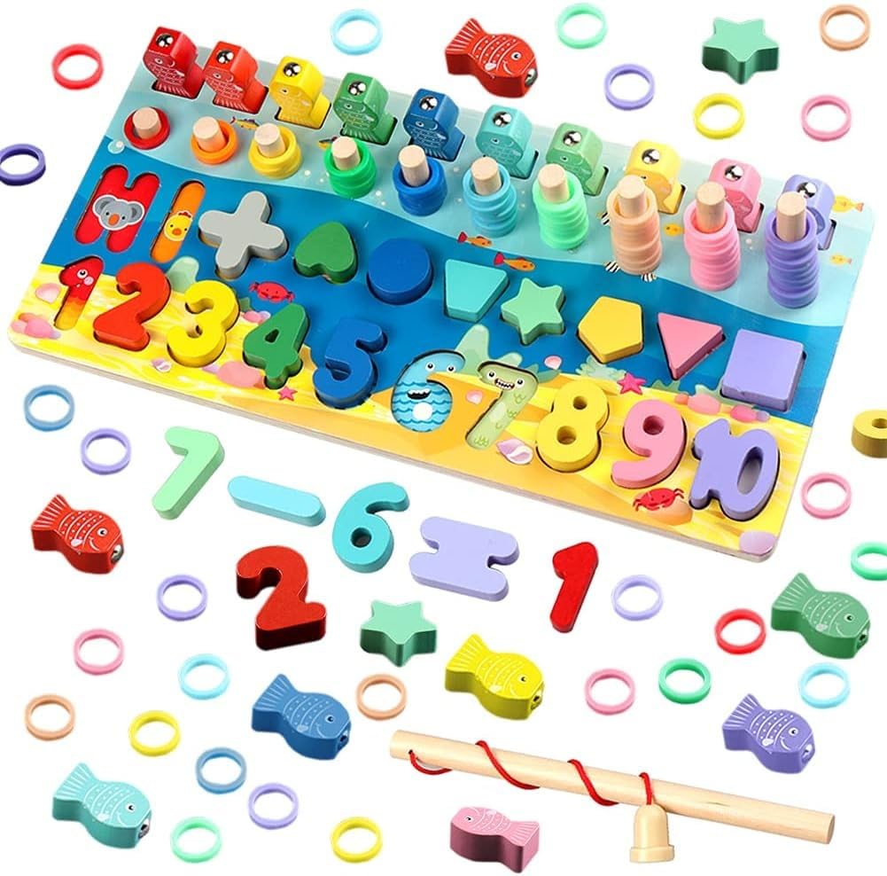 Early development of Montessori toys Montessori early education educational toys 0 baby busy board 1 1 1 2 and a half years old 3 two infants and children fine motor training teaching aids digital sha