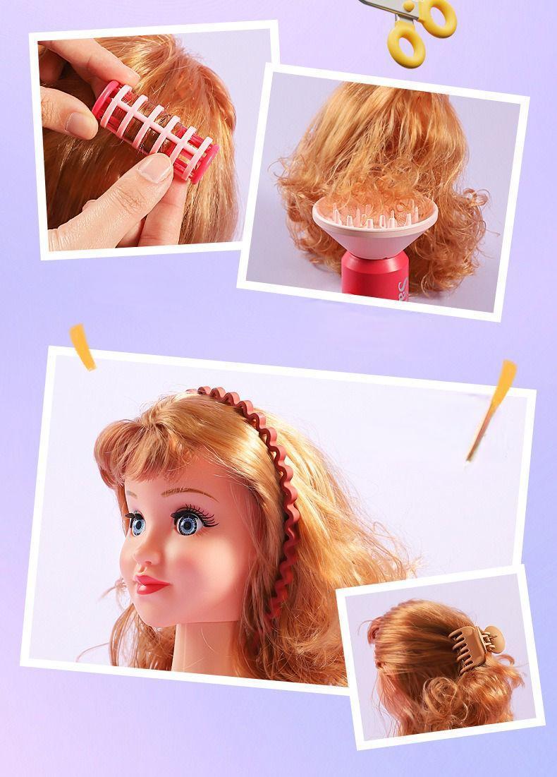 39-Piece Kids Hairdressing Set with Realistic Blow Dryer – Pretend Play Beauty Salon Toys Including 20 Hair Ties, Styling Tools & Gift Box – Ideal for Girls Age 3+