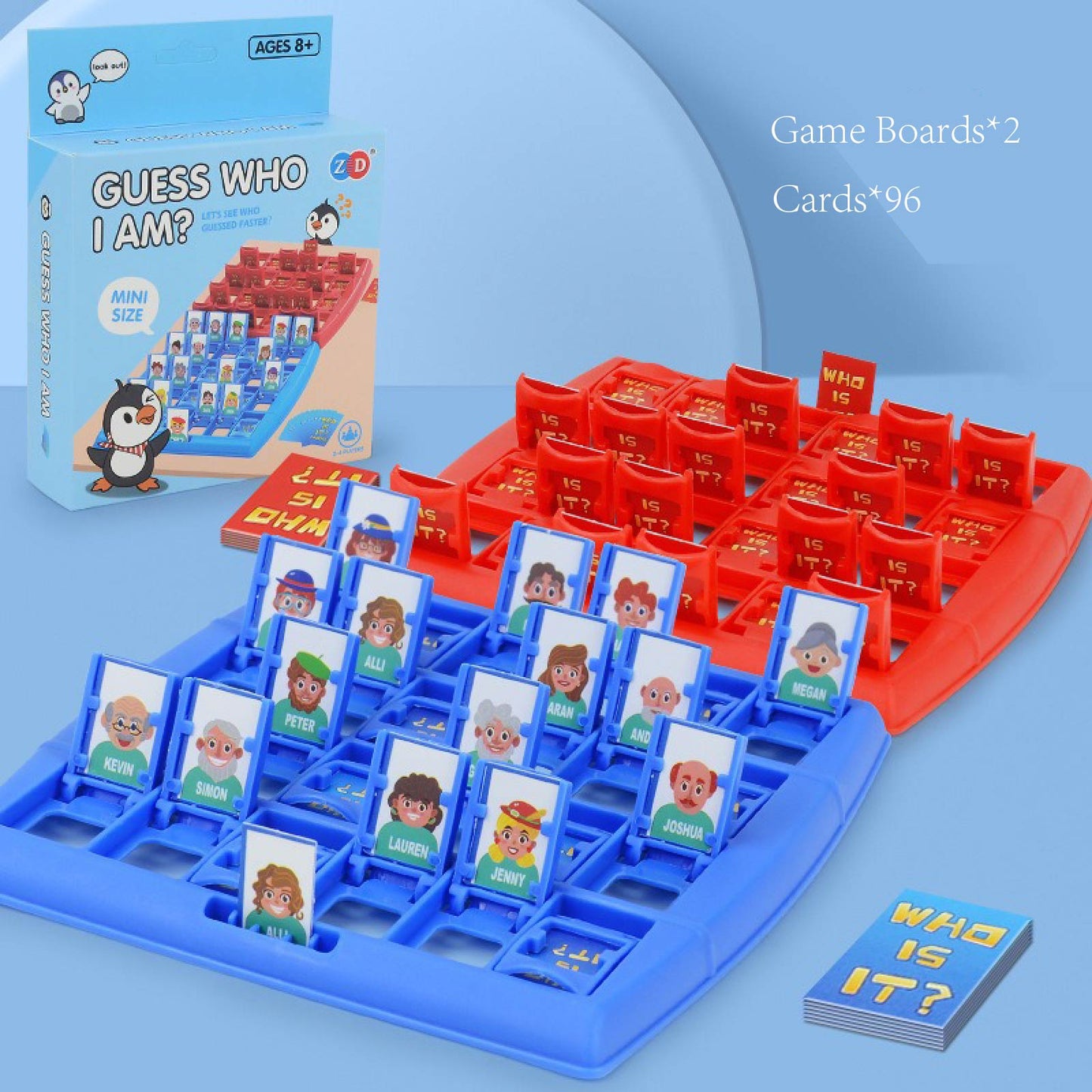 Guess Who Classic 2-Player Mystery Game – Family Board Game for Kids Ages 8+ – Develop Critical Thinking & Social Skills – Perfect for Game Nights & Party