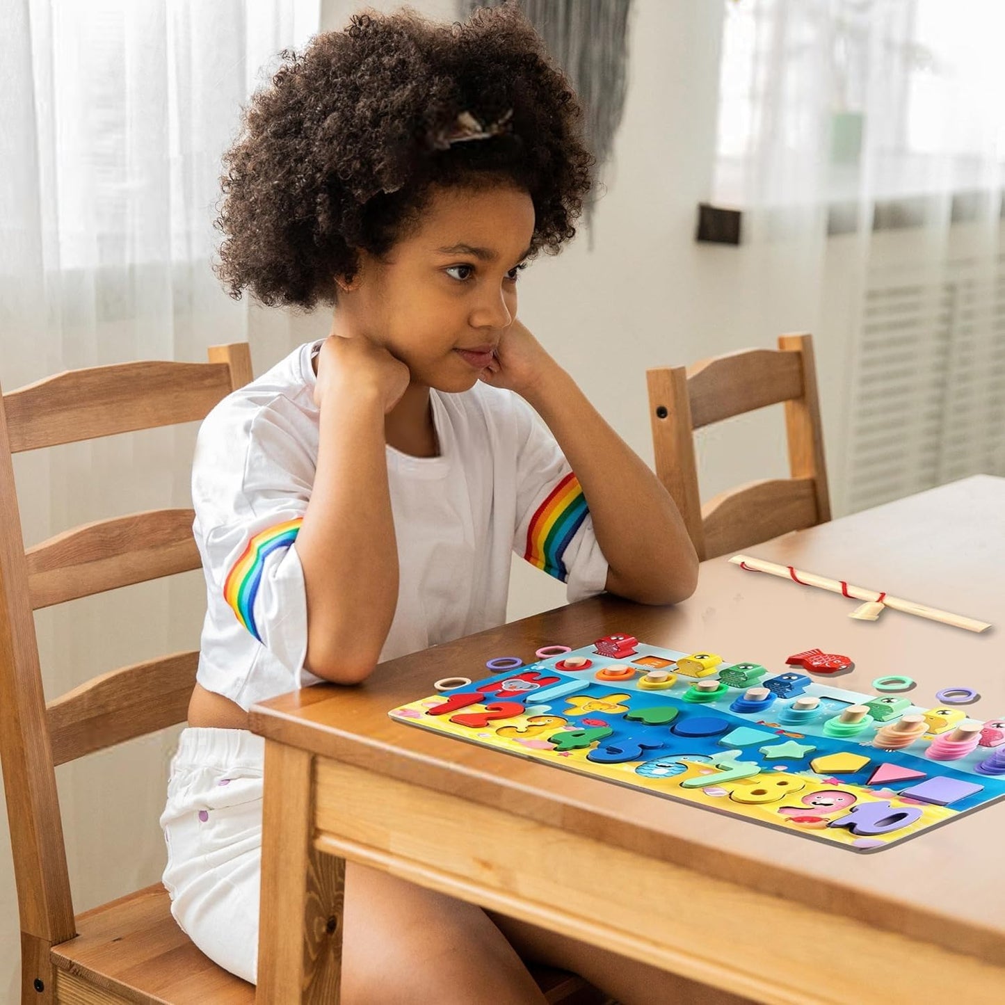 Early development of Montessori toys Montessori early education educational toys 0 baby busy board 1 1 1 2 and a half years old 3 two infants and children fine motor training teaching aids digital sha