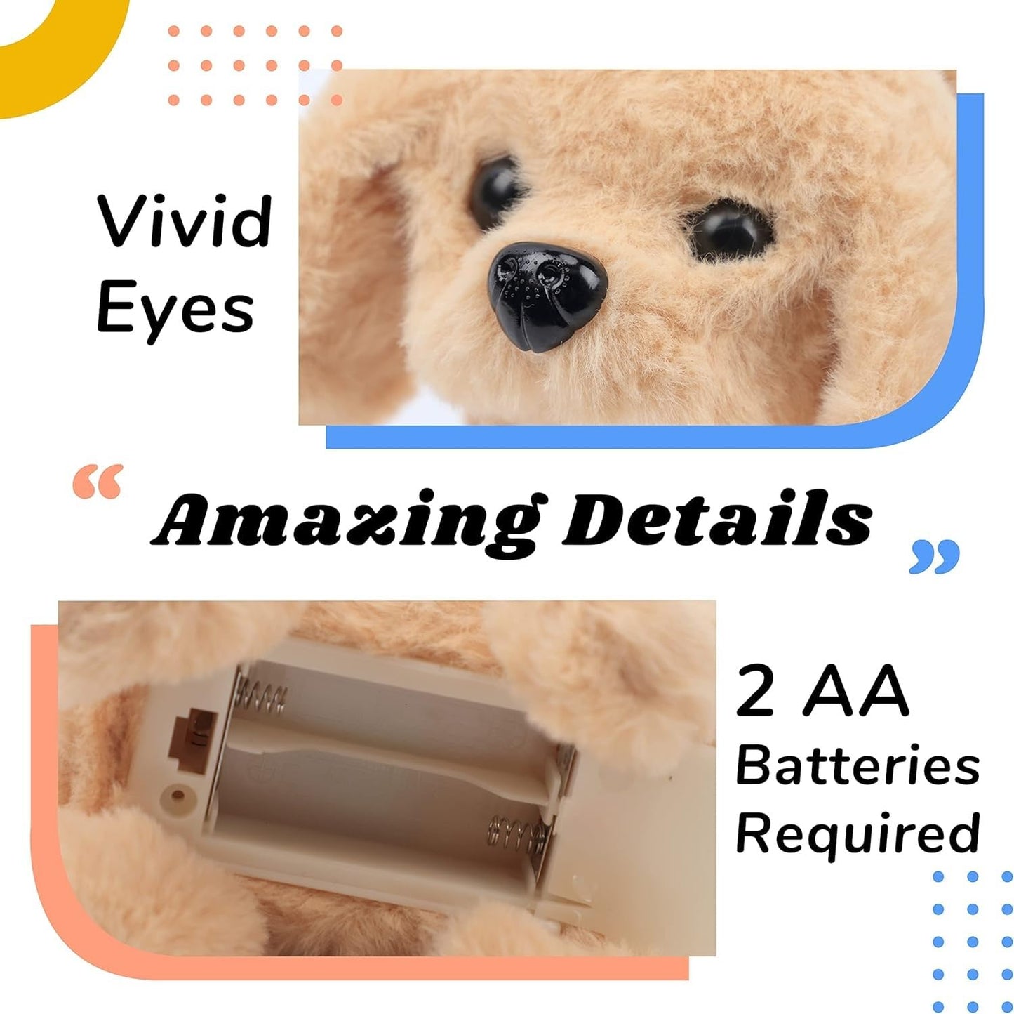 Adorable Interactive Labrador Cyber Dog! It Barks, Nods, and Walks - A Perfect Playmate for Your Child's Happy Growth!