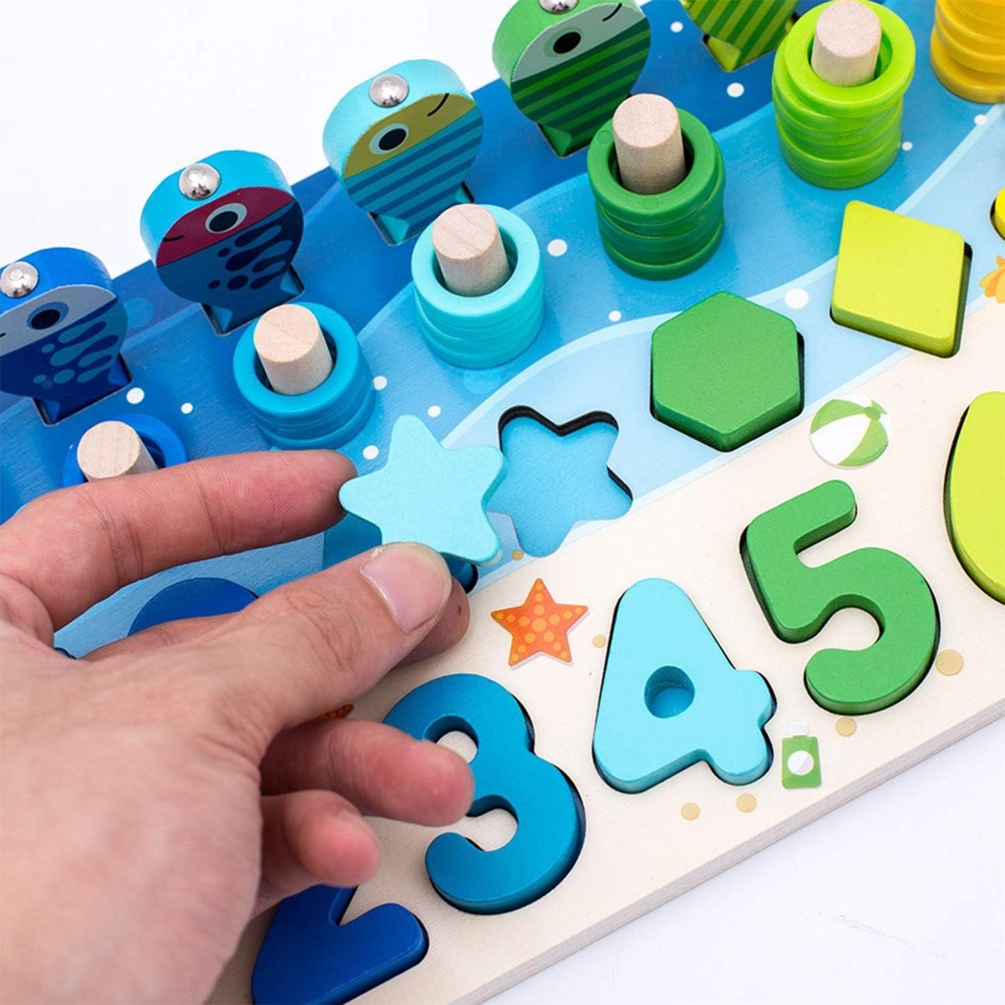 Early development of Montessori toys Montessori early education educational toys 0 baby busy board 1 1 1 2 and a half years old 3 two infants and children fine motor training teaching aids digital sha