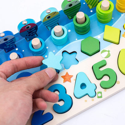 Early development of Montessori toys Montessori early education educational toys 0 baby busy board 1 1 1 2 and a half years old 3 two infants and children fine motor training teaching aids digital sha