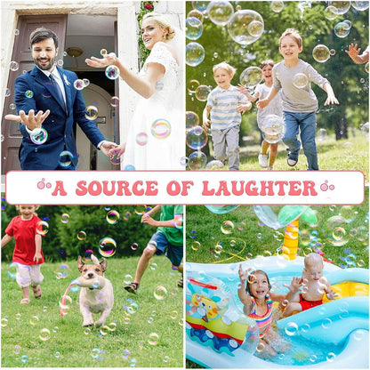 Bubble Toy Set for 3-8 Year Old Kids (Girls Bubble Gun & Boys Bubble Machine) | Outdoor Garden Bubble Maker | Perfect Birthday & Festival Gift for Girls & Boys