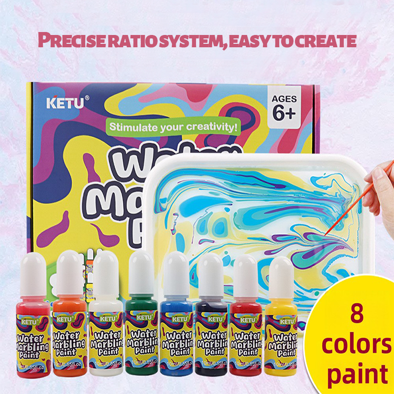 Kids 8 Color Water Painting | Arts and Crafts for Girls and Boys Craft Kit DIY Gift Box | Ideal Gift for Kids Ages 6+