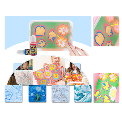 Kids 8 Color Water Painting | Arts and Crafts for Girls and Boys Craft Kit DIY Gift Box | Ideal Gift for Kids Ages 6+