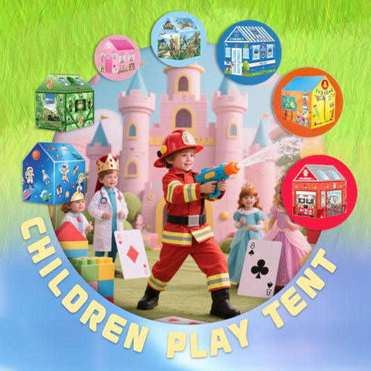 Play Tent for Kids - Indoor/Outdoor Foldable Playhouse with Sturdy Frame, Non-Toxic Polyester, Perfect for Toddlers & Girls &Boys Ages 2-10 - Ideal Birthday/Christmas Gift