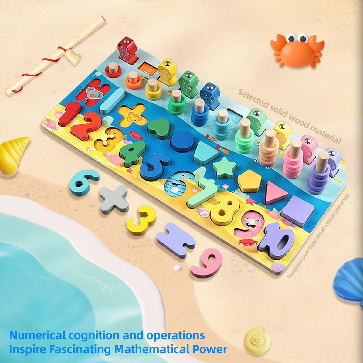 Early development of Montessori toys Montessori early education educational toys 0 baby busy board 1 1 1 2 and a half years old 3 two infants and children fine motor training teaching aids digital sha