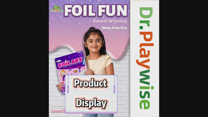 Mess-Free Arts and Crafts Set for Kids (Unicorn & Princess Foil Theme) | DIY Creative Activity Toy | Travel/Birthday Gift for 4 5 6 7 8 9 Year Old Boys & Girls