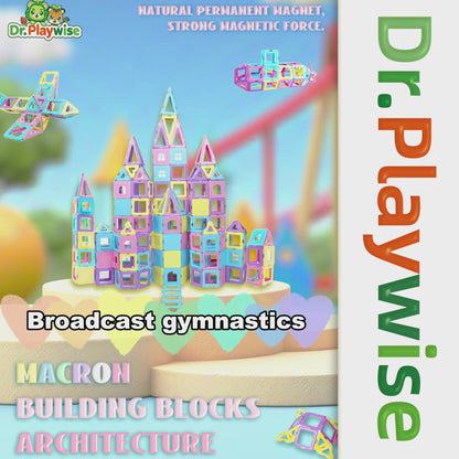 86 PCS Magnetic Building Blocks Educational Building Toy Gift for 3 4 5 6 7 year old children - boys and girls