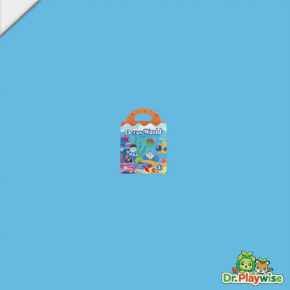 Reusable 3D Puffy Jelly Sticker Book｜Early Learning Educational Toy for Kids｜Waterproof Animal, Dinosaur & Ocean Scene Stickers (Ages 3-6)