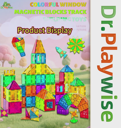 3D Magnetic Building Blocks Set, Kids' STEM Magnetic Construction Toy, Essential for Learning and fun of Boys and Girls Aged 3