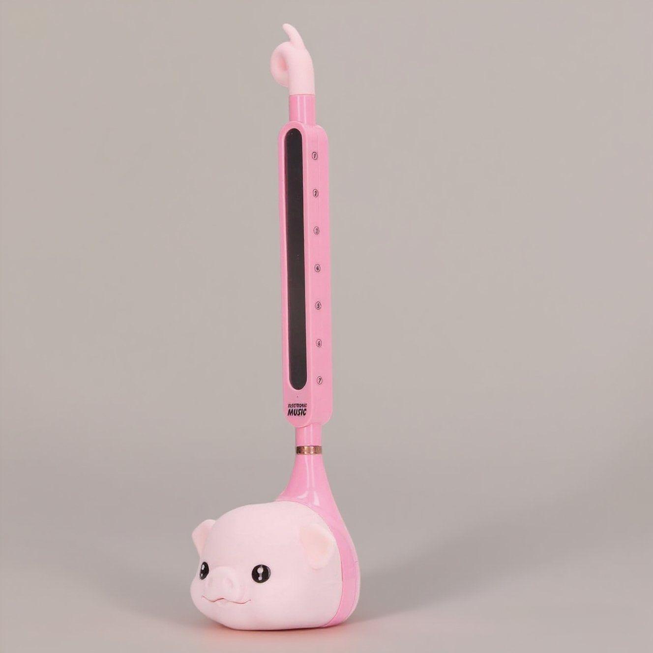 Electronic musical instruments, cartoon guitar erhu synthesizer | portable musical toys for children and adults | fun early education musical instruments (pink pig)