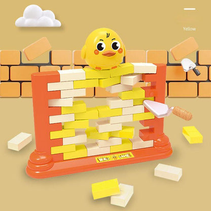 3D Ice Block Penguin Tapping Mini Game - Mini Brick Pushing Educational Toy for Kids & Adults - Family Interactive Board Game with Safe Materials